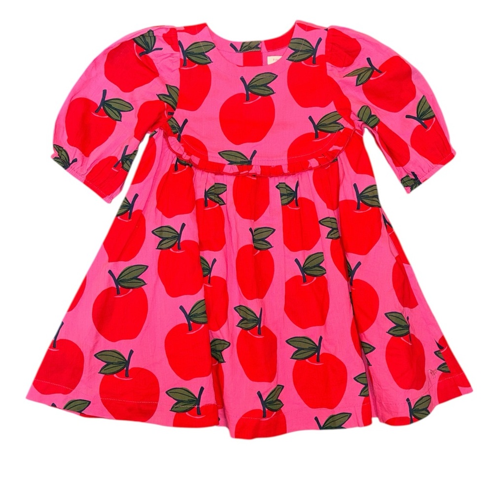 Pink Chicken Vibrant Red and Pink Apple Dress